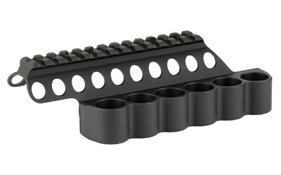 Mesa Tactical SureShell 6-Shell Side Saddle with 5.5" Rail, Beretta 1301 Competition 12 Gauge, Black 94210