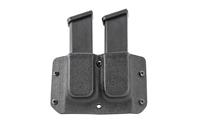 Mission First Tactical 9/40 Double Stack Double Mag Pouch, Fits Glock/M&P/H&K/Beretta, Adjustable Retention, 1.5" Belt Clip, Ambidextrous, Black