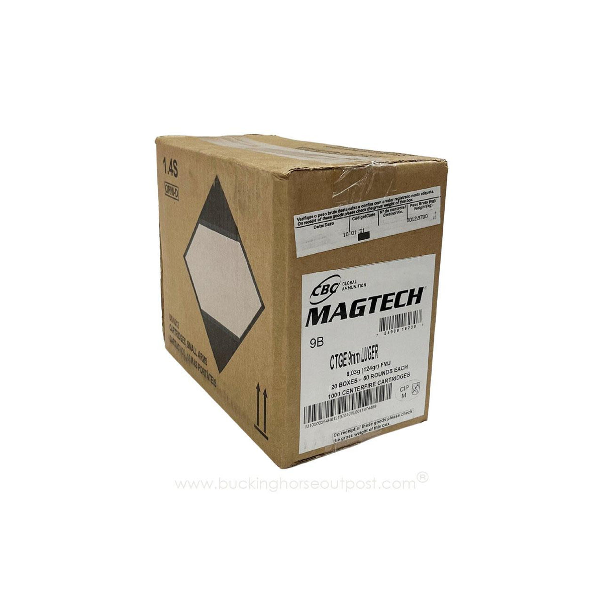 Magtech Sport Shooting Range/Training 9mm Luger / Parabellum 124 gr FMJ ammo