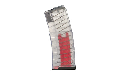 Mission First Tactical AR-15 EXD Magazine, .223 Rem/556NATO, 15 Round, 30Rd Body, Clear Translucent