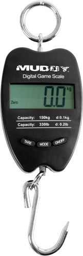 Muddy 330 lb Digital Hanging Scale Measures in Lbs Kilos and Stones