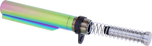 Guntec AR15 Mil-Spec Buffer Tube Set Rainbow PVD Coated