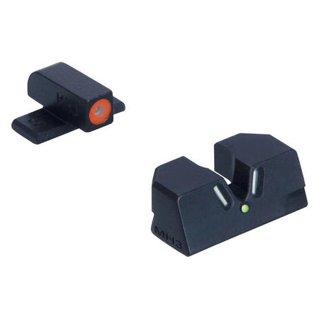 Meprolight Hyper-Bright V-Sight Fixed Tritium Pistol Night Sight Set for Sig P226 – Green/Orange