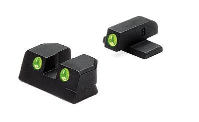Meprolight Tru-Dot Fixed Night Sight for Sig Sauer - 9mm/.357 Sig Green Front & Rear