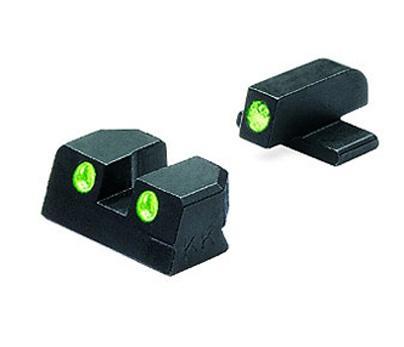 Meprolight Fixed Night Sight Set Springfield XD 9mm/.40 S&W 4-5" Barrel Green/Green