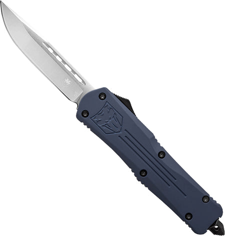 CobraTec Medium FS3 OTF NYPD Blue 3" D2 Drop Point Knife