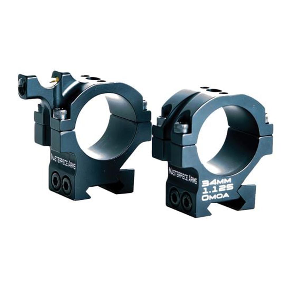 MPA Precision Machined Scope Rings 34mm Medium 1.06" Black