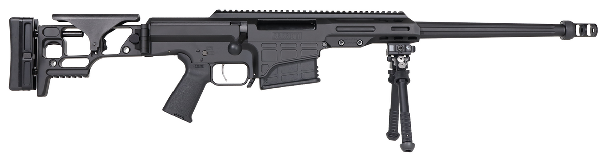 Barrett 19971 MRAD Covert 308 Win 10+1 17" Black Match Grade Fluted Barrel, Black Cerakote Aluminum Receiver w/Picatinny Rail, M-LOK Handguard, Side Folding w/Adj Comb Black Polymer Stock, Black Polym