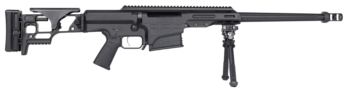 Barrett 19971 MRAD Covert 308 Win 10+1 17" Black Match Grade Fluted Barrel, Black Cerakote Aluminum Receiver w/Picatinny Rail, M-LOK Handguard, Side Folding w/Adj Comb Black Polymer Stock, Black Polym