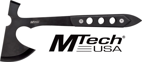 MTech 10" Tomahawk with Sheath 5" Black Blade G10 Handle