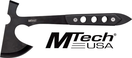 MTech 10" Tomahawk with Sheath 5" Black Blade G10 Handle
