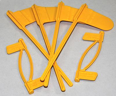 MTM CFP Pistol & Rifle Chamber Indicator Flags Yellow 8-Pack