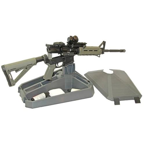 MTM ArmAR Modern Sporting Rifle Maintenance Stand for AR-15/AR-10 Grey