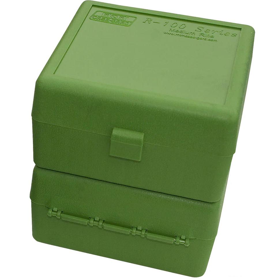 MTM Case-Gard RM100 Rifle Ammo Box .308 Win 100 Rounds Green