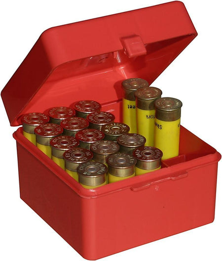 MTM Dual Gauge Shotshell Case Red 25-Round Capacity