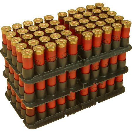 MTM 16 Gauge Shotshell Reloading Tray 50 Round Capacity Black