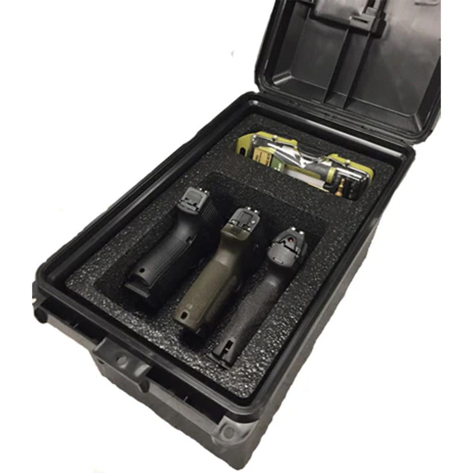 MTM Tactical Pistol Case Fits 3 Handguns Dark Earth