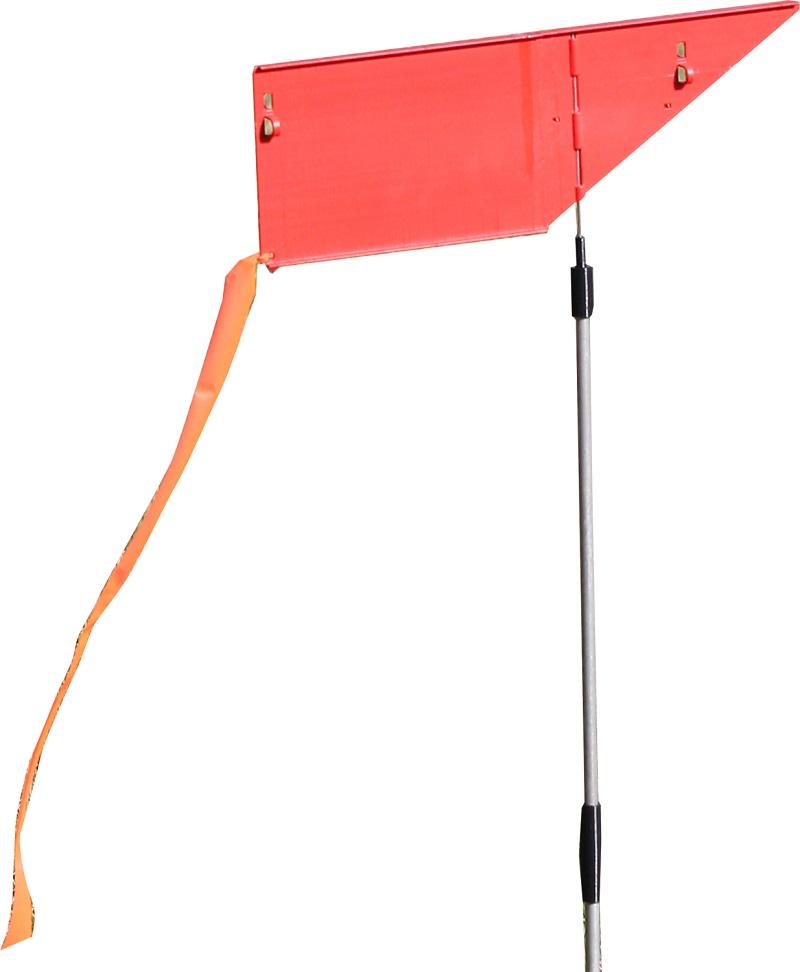 MTM Wind Reader Shooting Range Wind Flag Red