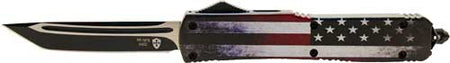 Templar Knife Slim OTF Full US Flag 3.1" Black Tanto Blade