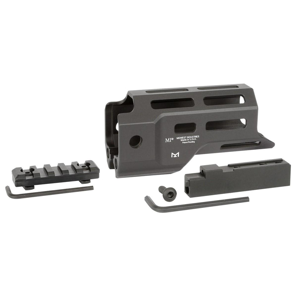 Midwest Industries Ruger Charger 4.875 Inch M-LOK Handguard Black