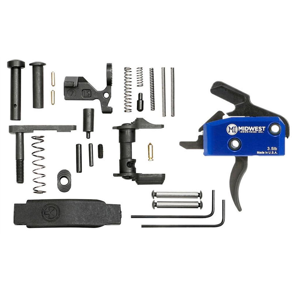Midwest Industries Drop In Trigger Kit with Lower Parts Kit and Ambi Safety Black