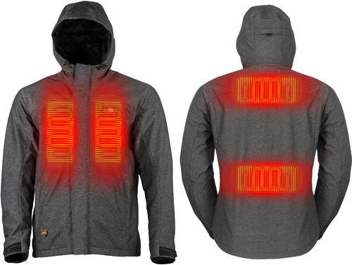 Mobile Warming Men's Adventure Heated Jacket Heather Gray X-Large