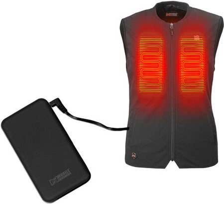 Mobile Warming Unisex Peak Heated Vest Black Large