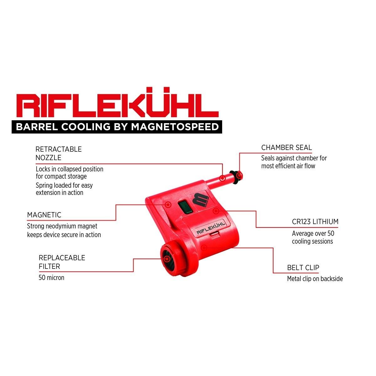 MagnetoSpeed Riflekuhl Rifle Barrel Cooler with Chamber Flag (Internet Packaging)