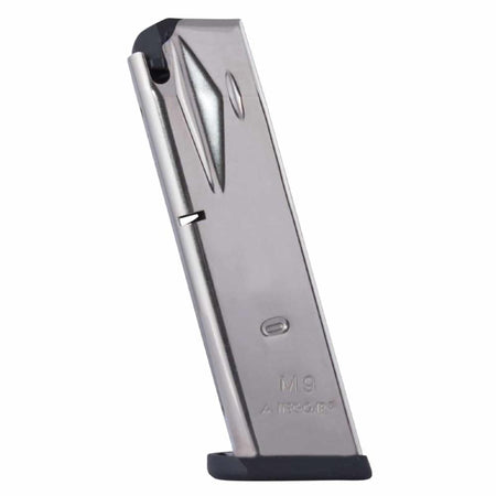 Mec-Gar Beretta 92FS 2G/92X/M9 Handgun Magazine Nickel 9mm Luger 15-Round