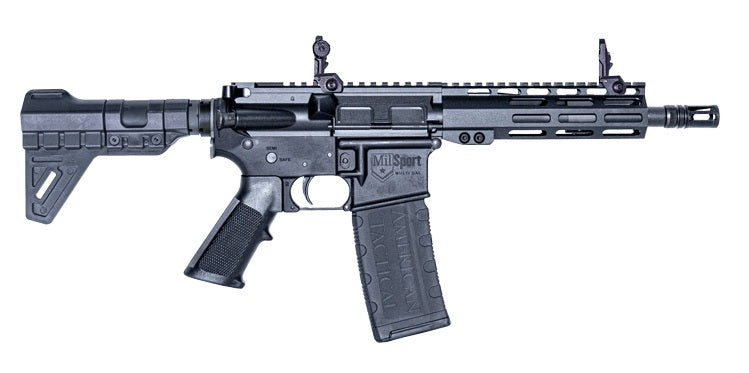ATI ATIG15MS300ML7B MilSport 300 Blackout 30+1 8.50" Black Nitride Threaded Barrel, 7" M-LOK Handguard, Matte Black Polymer Picatinny Rail Receiver, Black Polymer Grip