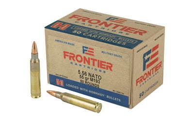 Frontier Cartridge Lake City Military Grade XM193 5.56x45mm NATO 55 gr FMJ ammo