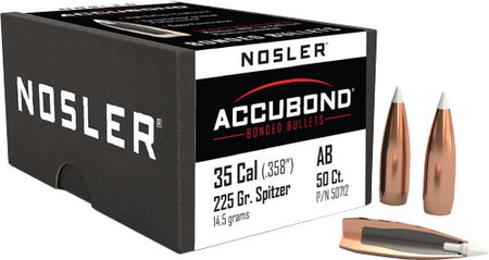 Nosler 35 Caliber .358" 225gr AccuBond BT Bullets Box of 50