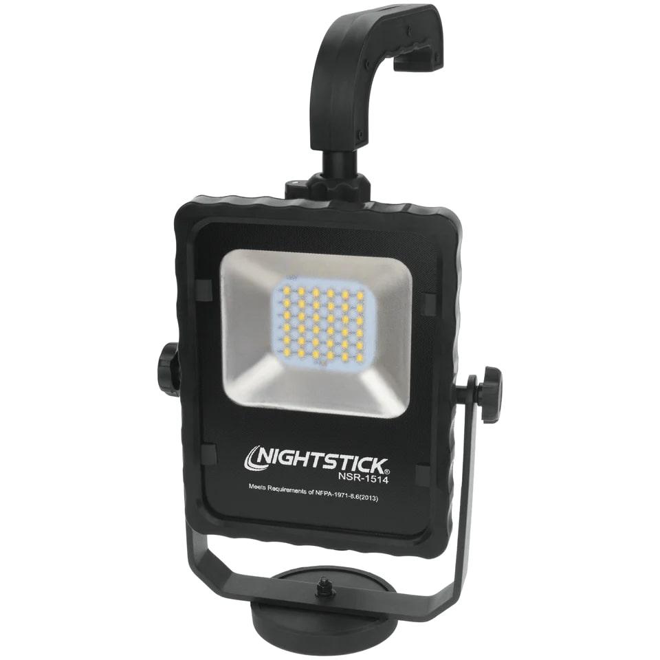 Nightstick NSR-1514 Rechargeable LED Area Light with Magnetic Base Black