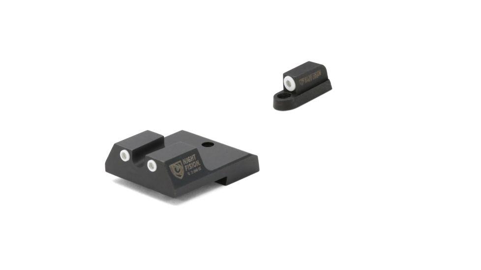 Perfect Dot Night Sight Set White Front and U White Rear for CZ-USA P-07 and P-09