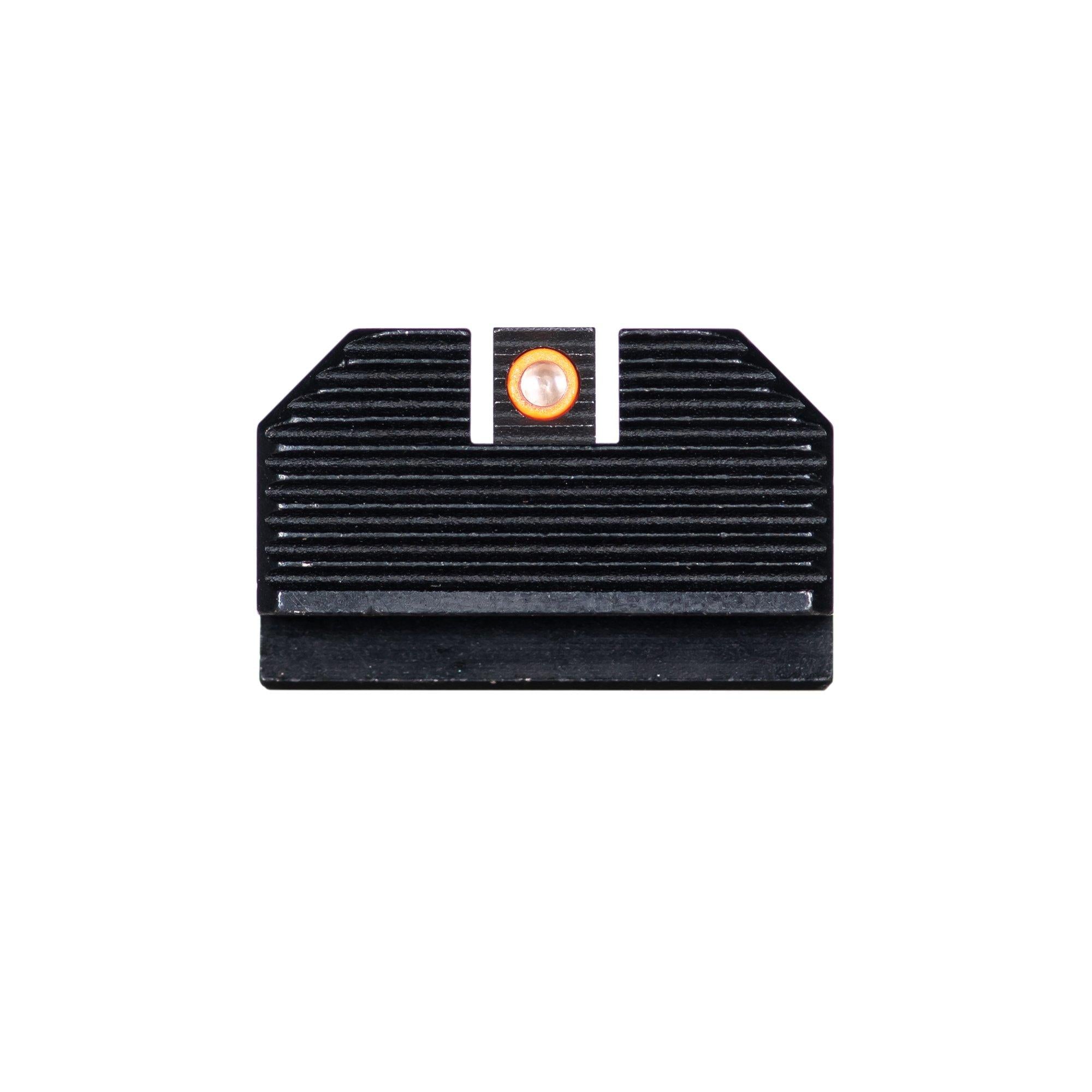 Night Fision Optics Ready Stealth Night Sight Set Orange Front Blank Rear for Glock 43X MOS
