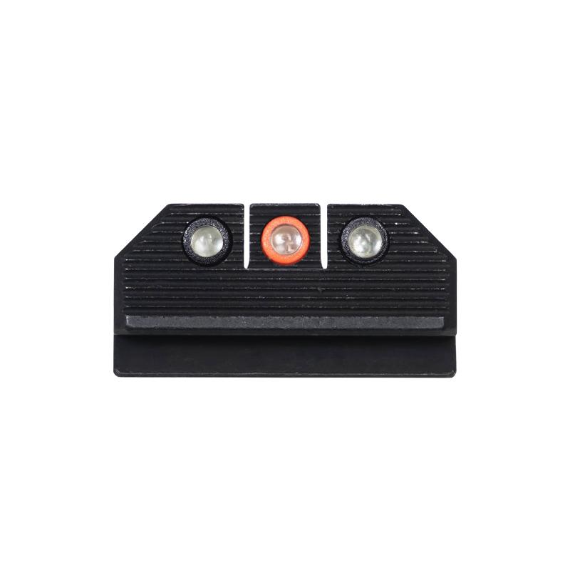 Night Fision Optics Ready Stealth Tritium Night Sight Set Orange Front Black Rear for Ruger Max 9