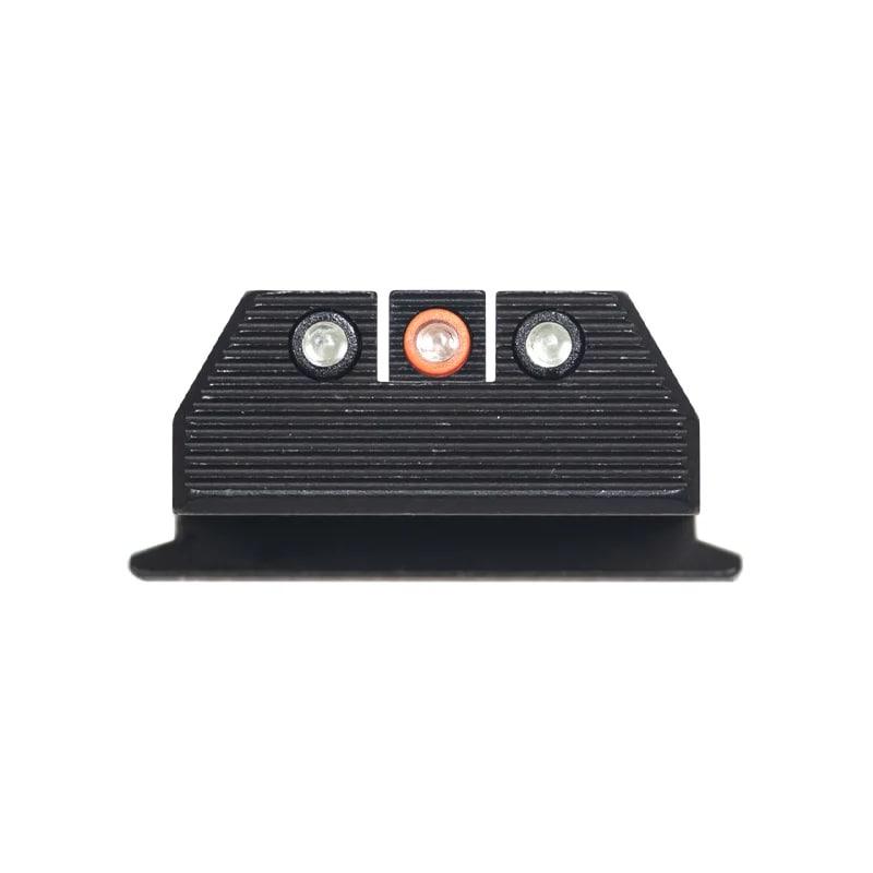 Night Fision Optics Ready Stealth Night Sight Set Orange Front Black Rear - S&W M&P 9 Shield Plus