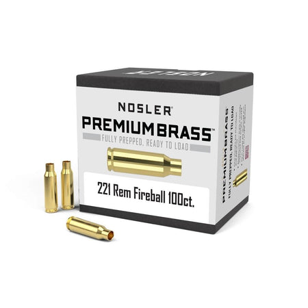 Nosler Unprimed Rifle Brass .221 Fireball 100-Pack Ready to Reload