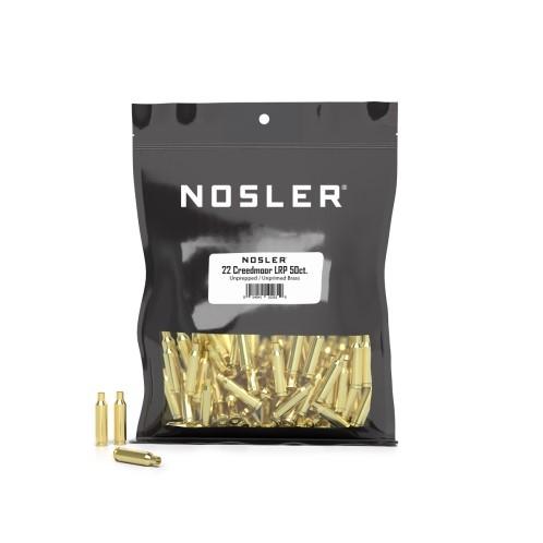 Nosler Bulk Unprepped Brass 22 Creedmoor LRP 50 Count