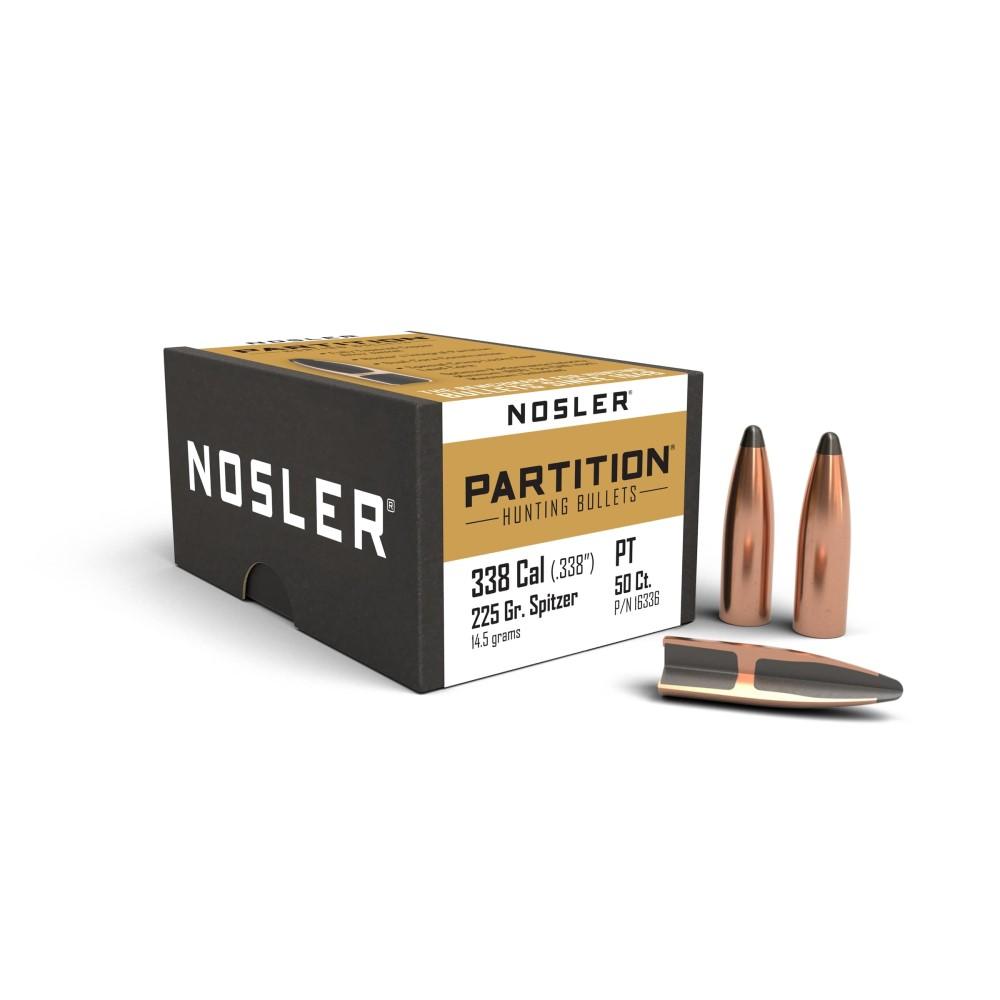Nosler Partition Bullet 338 Caliber 225 Grain 50-Count