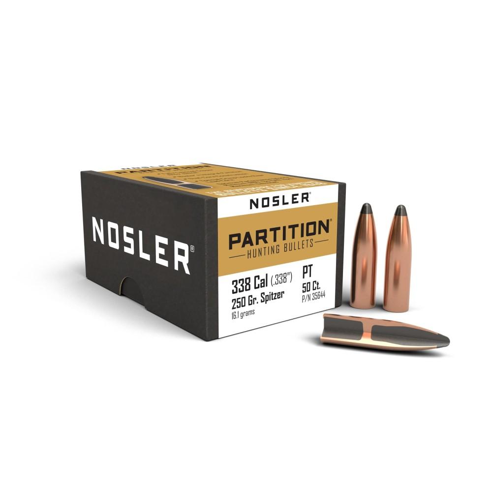 Nosler Partition Bullet 338 Caliber 250 Grain 50-Count