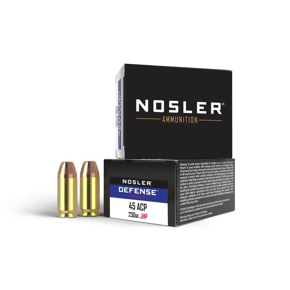 Nosler Defense .45 ACP/Auto 230 gr BHP ammo