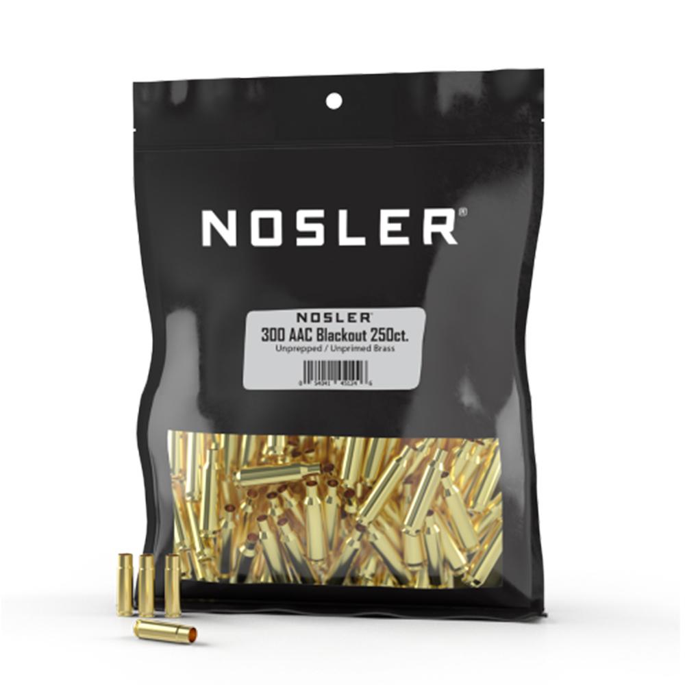 Buy Nosler Unprimed Unprepped Brass Rifle Cartridge Cases .300 AAC ...