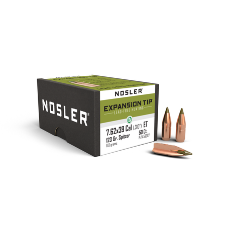 Nosler E-Tip 7.62x39 .310 Diameter 123gr Spitzer ETIP Bullets 50-Count