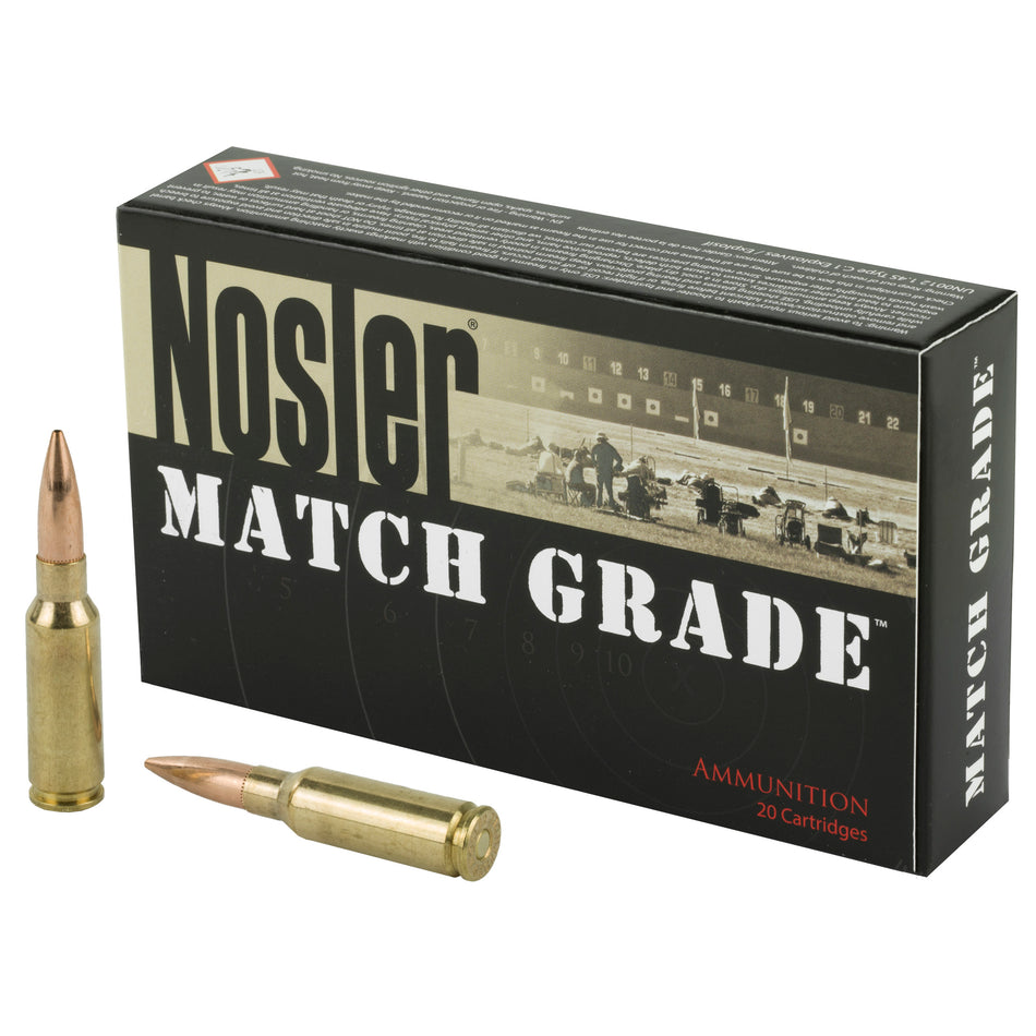 Nosler 44501 Match Grade 6.5 Grendel 123 gr Hollow Point Boat Tail (HPBT)