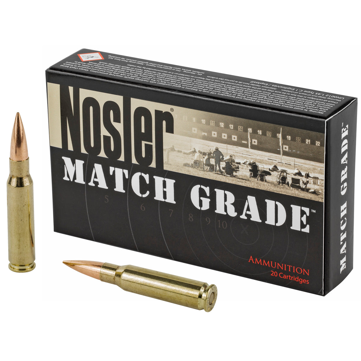 Nosler 60132 Match Grade RDF Hollow Point Boat Tail  175 Grain .308 Win / 7.62x51mm