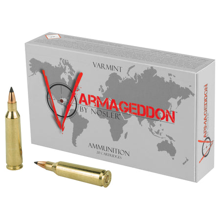 Nosler 65155 Varmageddon Flat Base Tipped  55 Grain .22-250 Remington