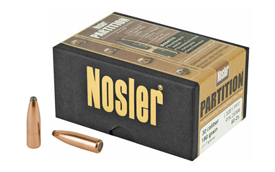 Nosler Partition 180 Grain .308 Diameter 30 Caliber Protected Point Rifle Bullets 50 Count 25396