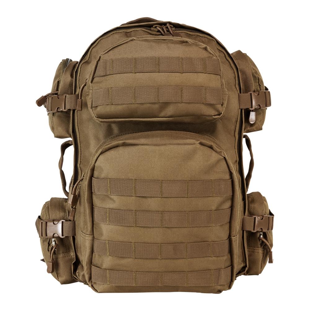 NcStar VISM Tactical MOLLE Backpack Tan PVC Water Resistant