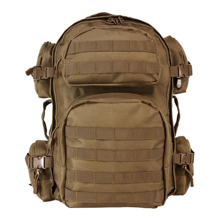 NcStar VISM Tactical MOLLE Backpack Tan PVC Water Resistant